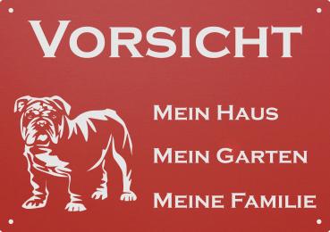 Old English Bulldog | Aluminium Warnschild